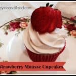 Strawberry Mousse Filled Cupcakes