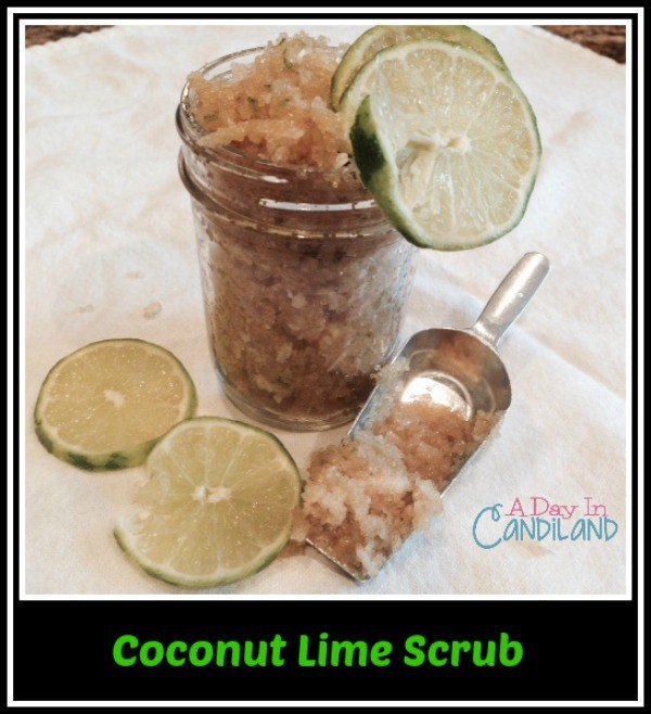 coconut lime sugar scrub