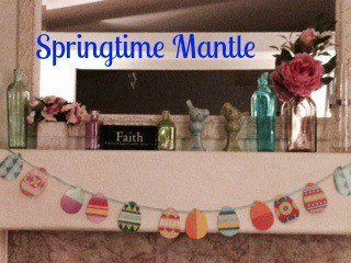 Easter or Springtime Mantle from A Day in Candiland.com