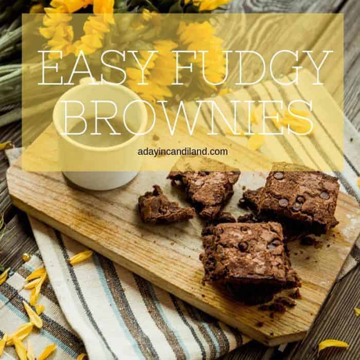 Easy Chocolate Brownie Recipe on cutting board