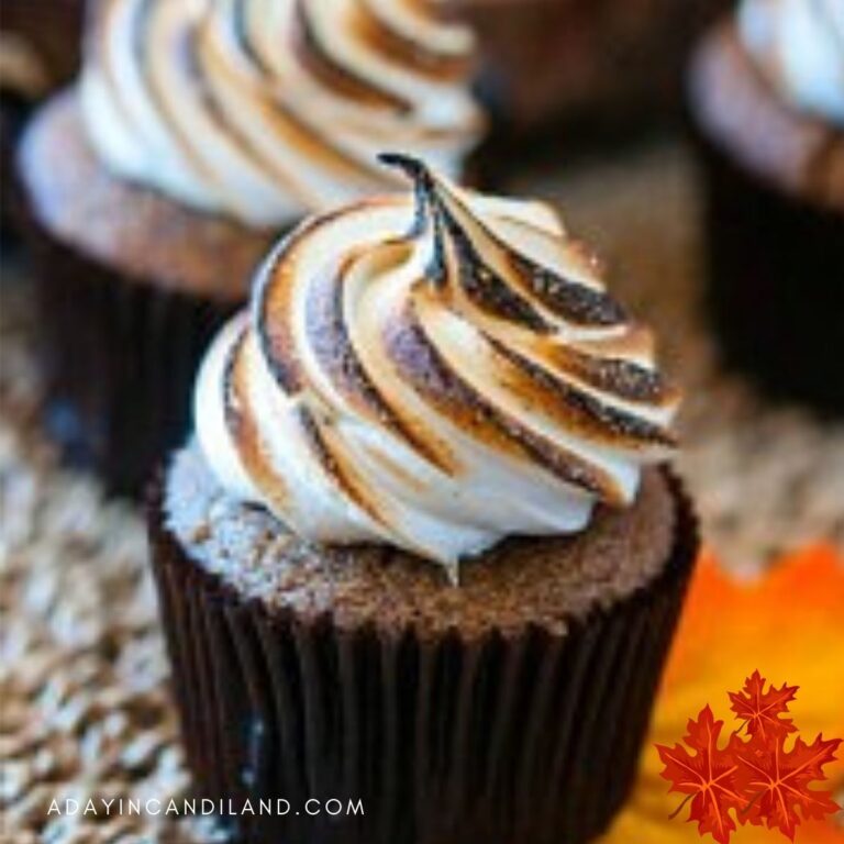Pumpkin Cupcake Recipe with Toasted Meringue