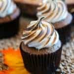 Pumpkin Cupcakes with Toasted Meringue