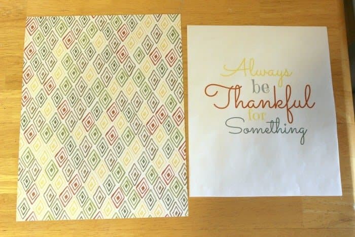 Thankful printable cut