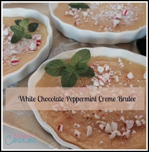 White Chocolate Peppermint Creme Brulee