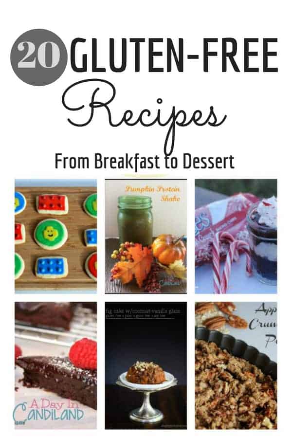 20 Gluten Free Recipes from Breakfast to Dessert