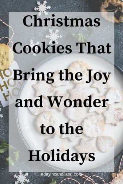 Christmas Cookie Recipes and plate of cookies
