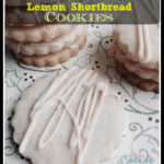 Lemon Shortbread Cookies with White Chocolate Drizzle