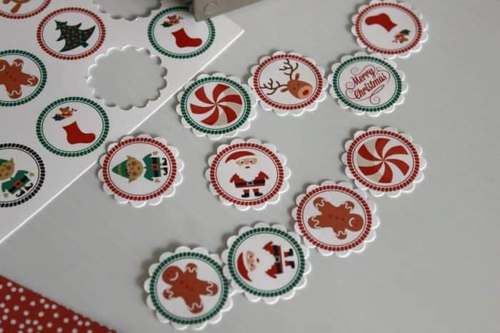 christmas printable punched out