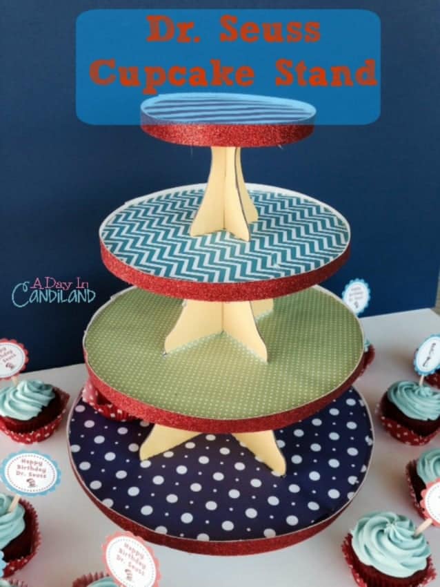 Cupcake Stand for Dr. Seuss Cupcakes