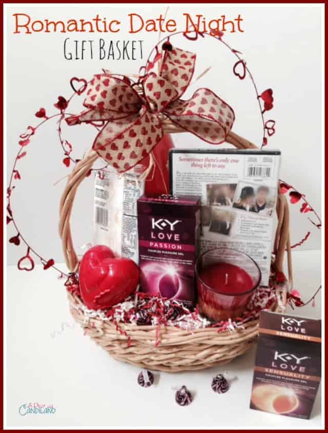 Create a Romantic Date Night Gift Basket with Tutorial A Day In Candiland