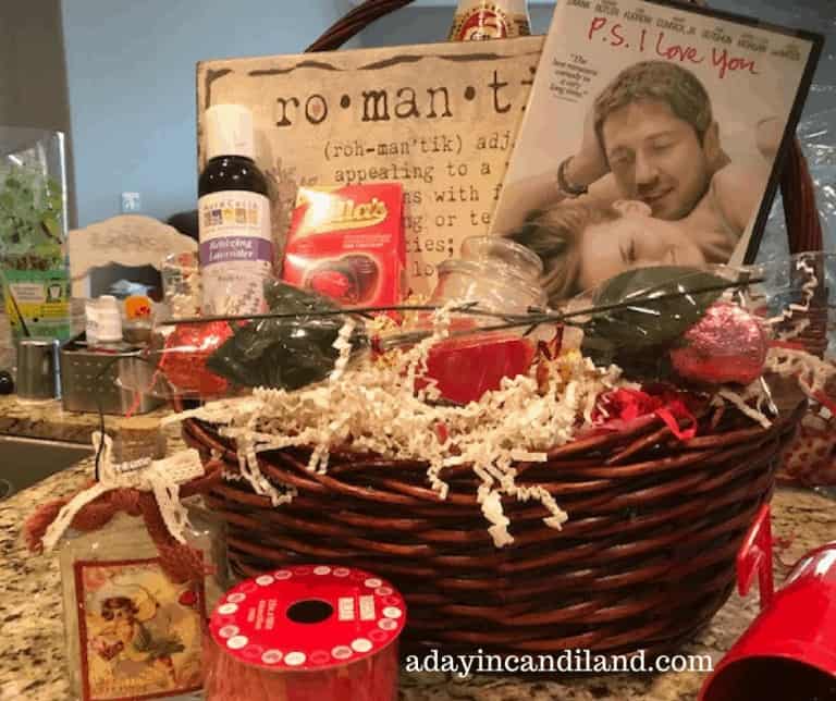 Movie Night Gift Basket: DIY Romantic Gift Basket - A Day In Candiland