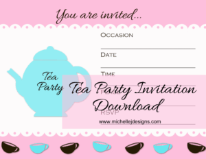 Tea Party Invite Picture 1