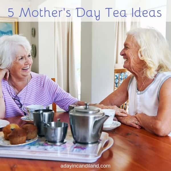 5 Mother's Day Tea Ideas. Two women having tea and talking 