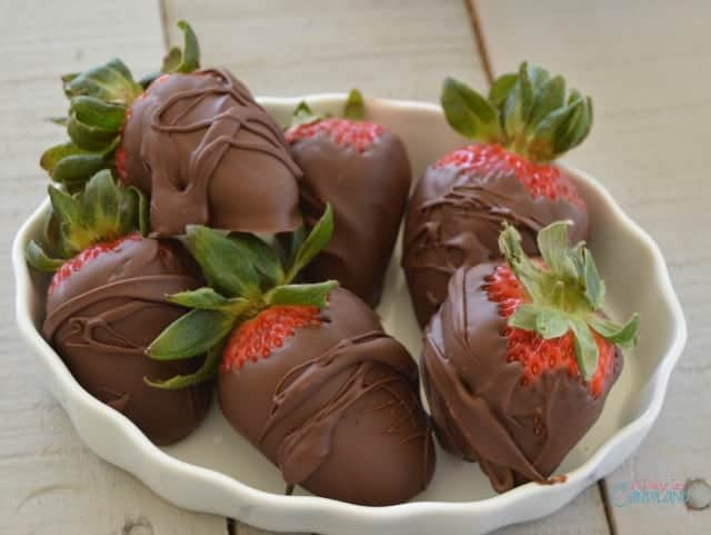 Chocolate covered strawberries family dinner barbecue
