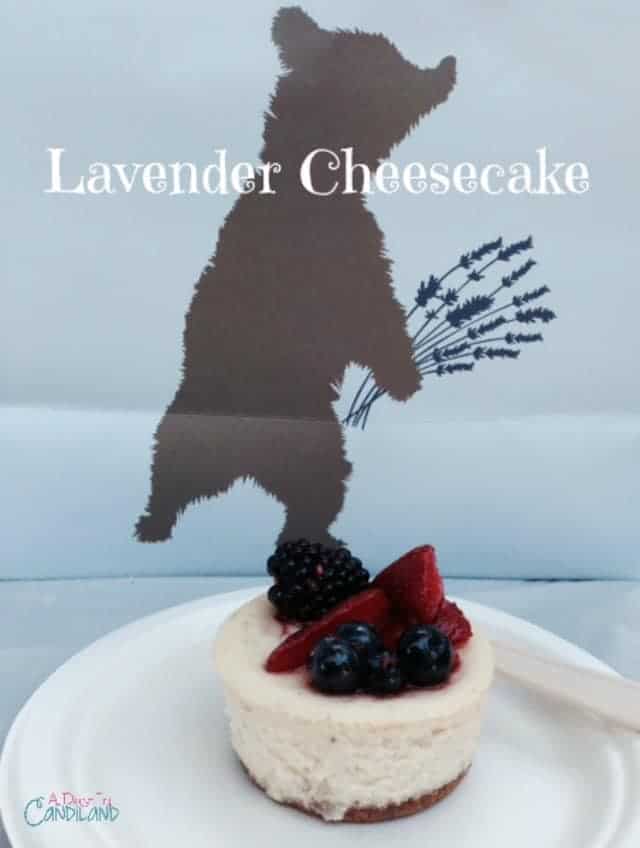 Lavender Festival and Lavender Cheesecake recipe with berries on top