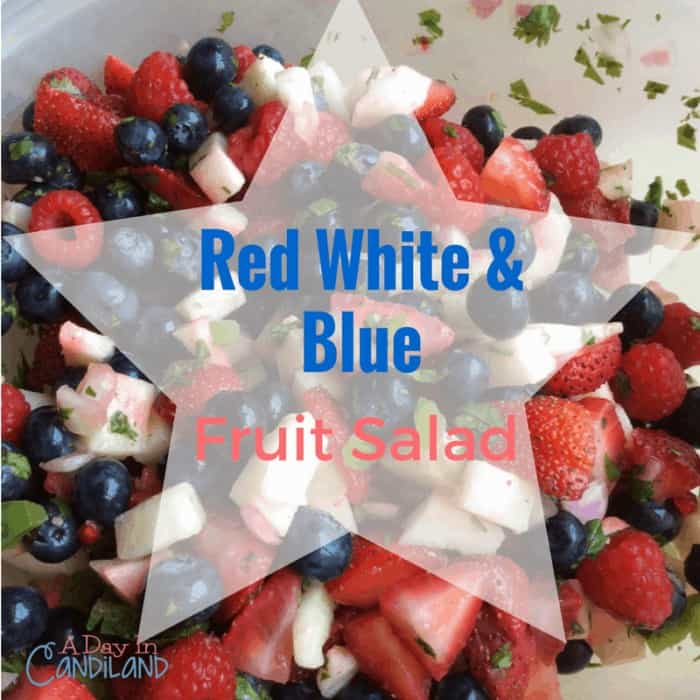 Red White and Blue Salad a perfect patriotic appetizer for 4th of July 