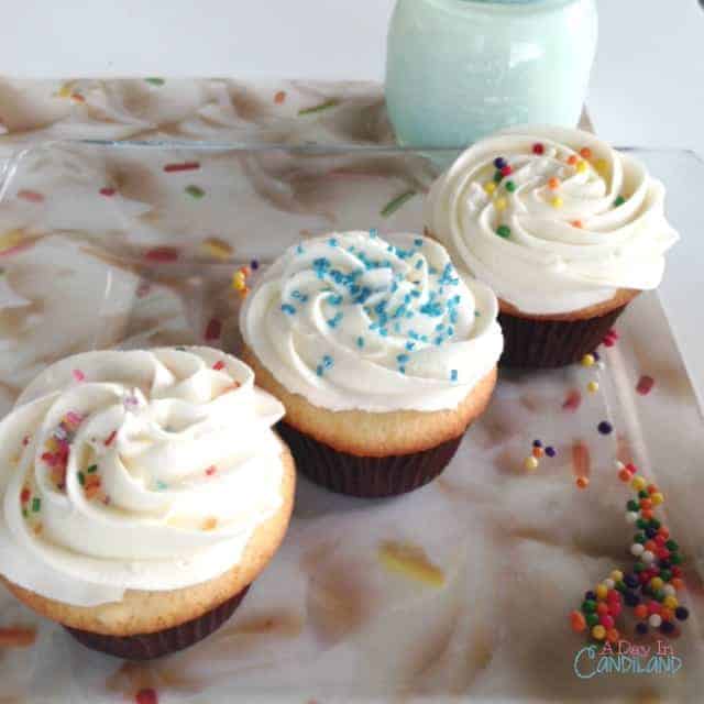 The Best Vanilla Birthday Cupcakes