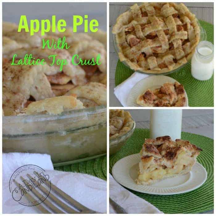 Apple Pie-with-Lattice-Top-Crust. A tart apple pie with a beautiful homemade crust. 