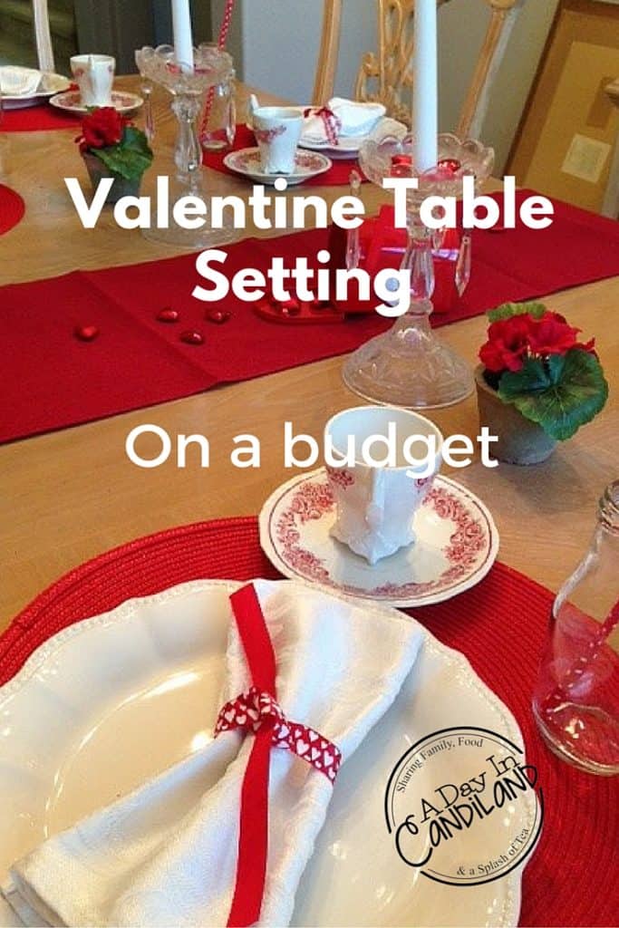 Valentines Table Setting on a Budget - A Day In Candiland