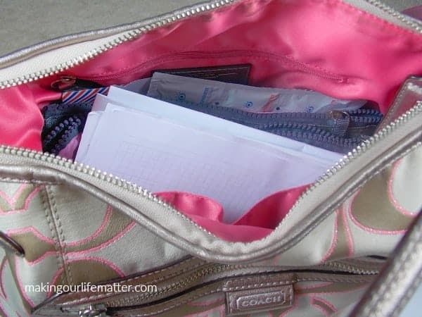 spring cleaning your purse