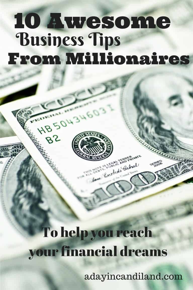 10 Awesome Business Tips From Millionaires