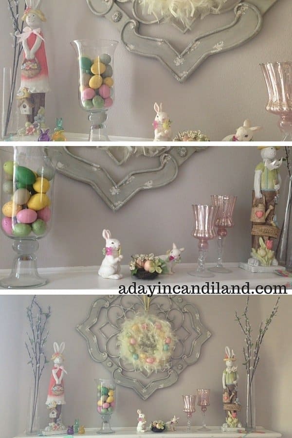 Bunny Inspired Spring Mantel