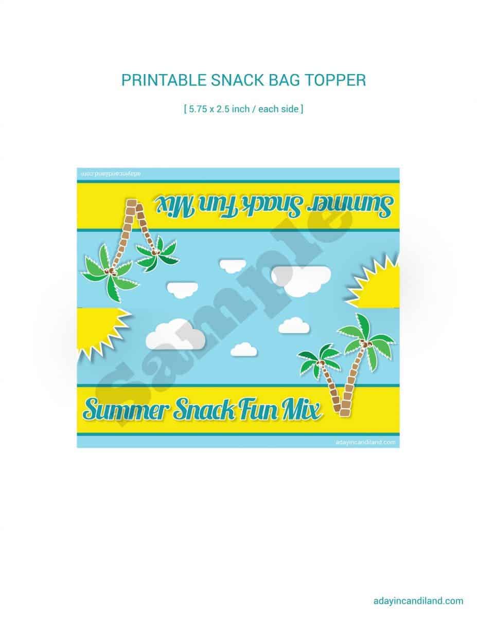 Snack Bag Topper sample image