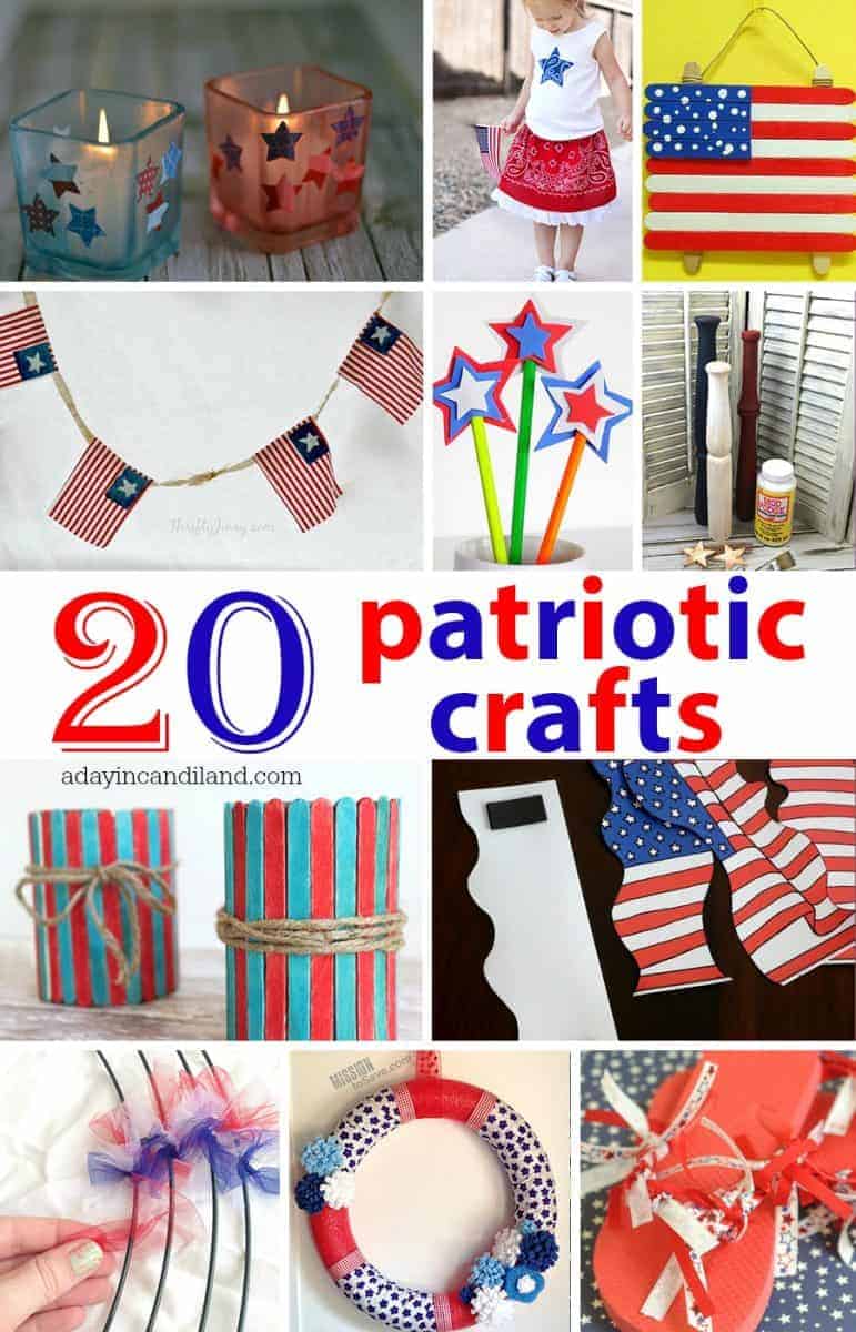 Ideas to decorate for any patriotic holiday and the Red White and Blue