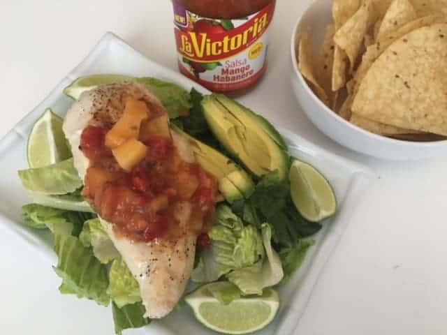 Chicken Salad with La Victoria Salsa 