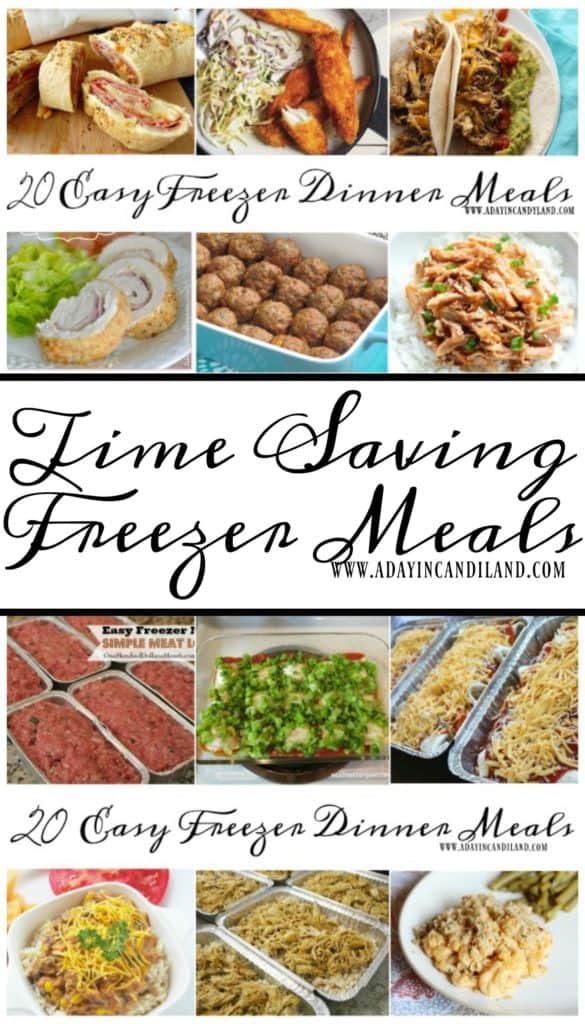 Hero Picture for 20 easy freezer dinner meals