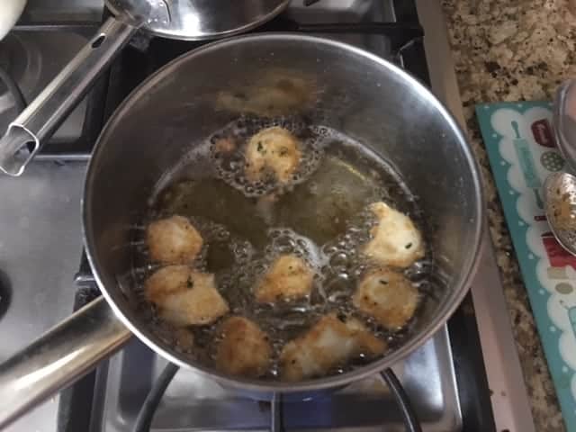 Deep Frying Tortellini 