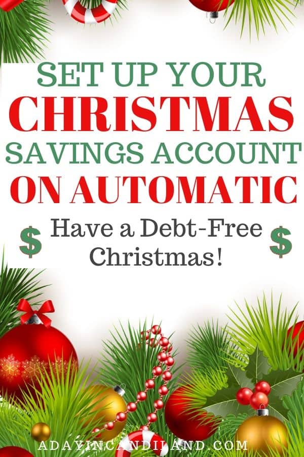 Christmas Budget Savings Account 