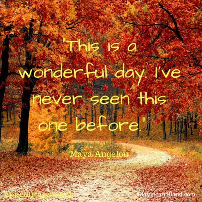 This a wonderful day. I've never seen this one before. #encouragement Maya Angelou Thankful Grateful