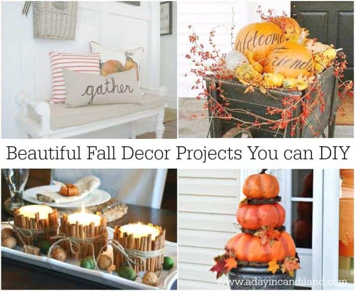 Beautiful DIY Fall Home Decor Projects - A Day In Candiland