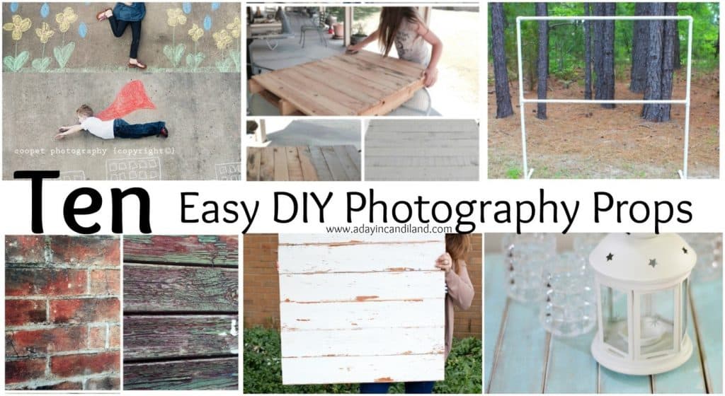 Props for photography shoots including 10 easy DIY ideas. 