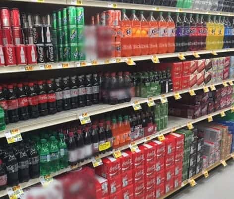 Coca Cola Aisle in Stater Bros