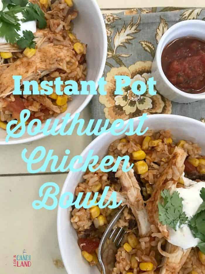  Chicken Bowl Recipe: Two bowls of Southwest chicken and rice