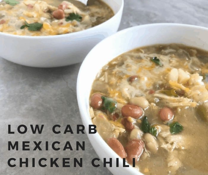 Low Carb Mexican Chicken White Chili Recipe