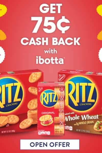 Save on Back to School Snacks with RITZ Crackers and Ibotta