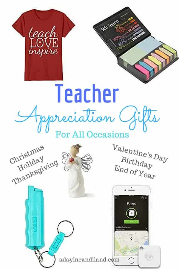 Teacher Appreciation Gifts for all occasions.