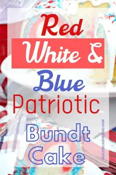 Red White and Blue Patriotic Bundt Cake Recipe