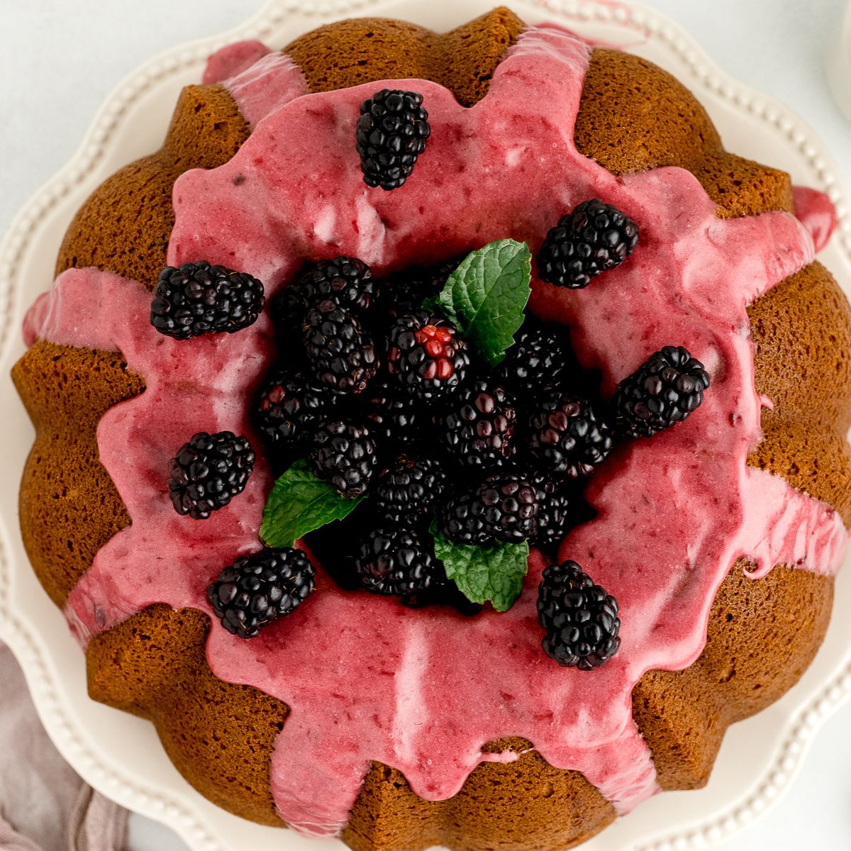 Blackberry Chocolate Cake + Blackberry Mascarpone Filling | Flour Covered  Apron