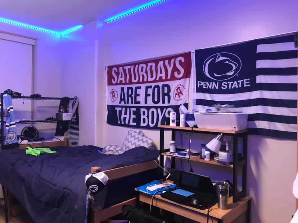 boy dorm room bedding