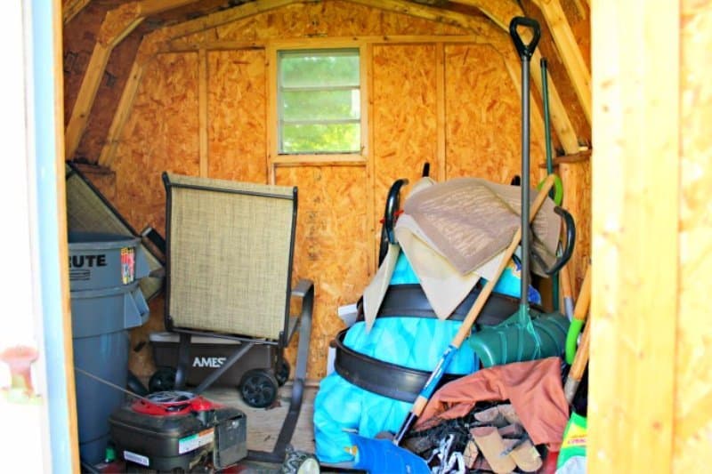 Shed Outdoor Fall Cleaning