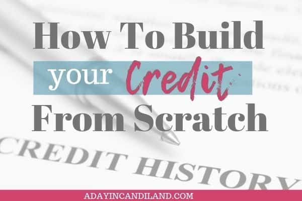 Build your credit from scratch 