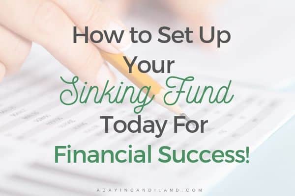 What Are Sinking Funds a person using a pencil on a spreadsheet