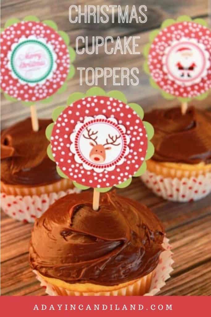 Christmas Cupcake Toppers