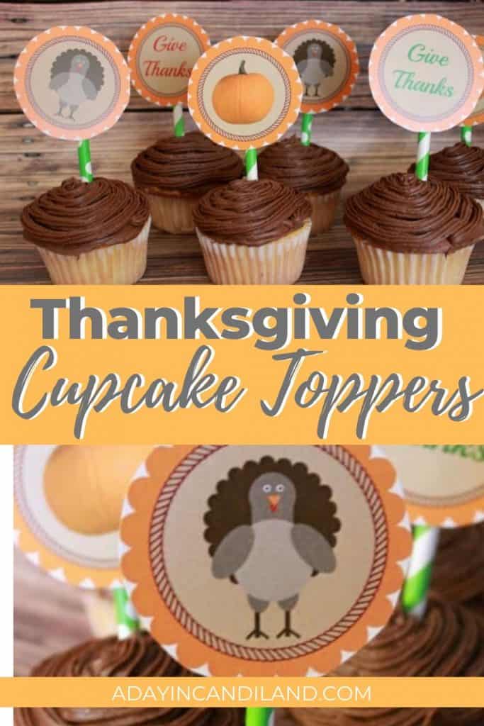 thanksgiving cupcake toppers printable