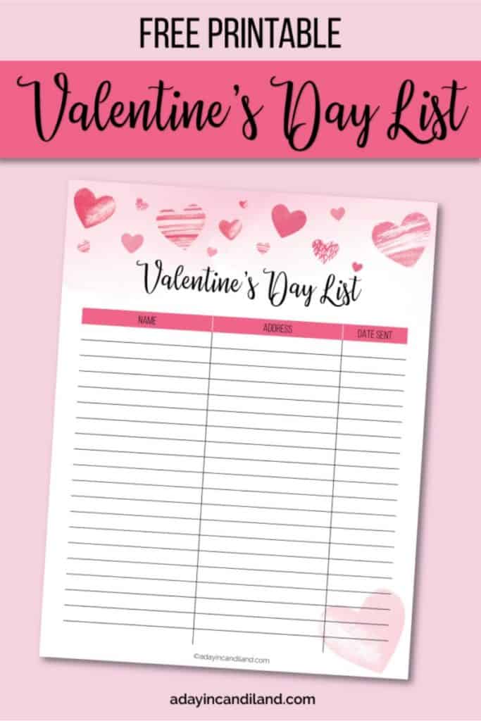 Valentines DAy Gift list 