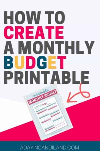 Monthly Budget Free Printable Worksheet